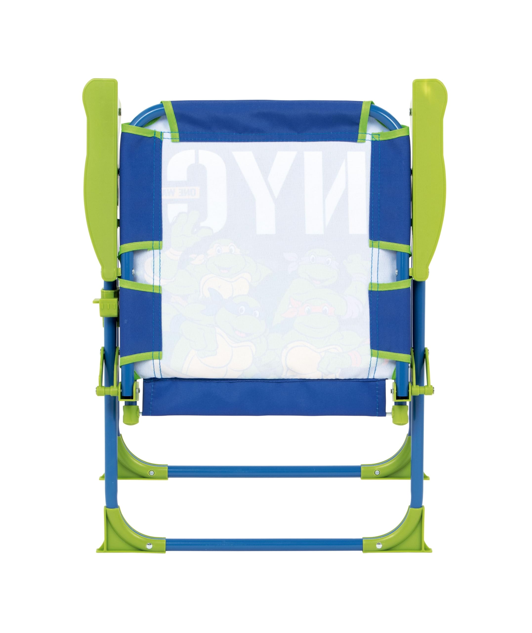 ARDITEX Silla Plegable con Brazos de Las Tortugas Ninja - 38x32x53cm - Adecuado para jardín, Camping, Playa o montaña - Ideal para niños y niñas.
