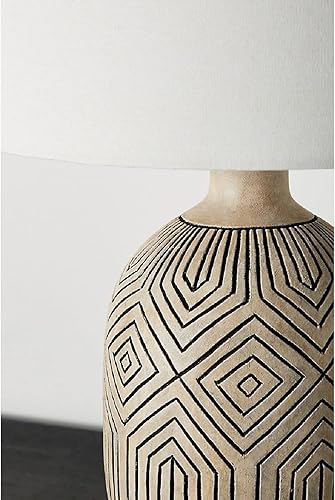 Miniatura 4 de Lamp For Desk Retro Table Lamps Wooden Bedside Table Lamps with Fabric Lampshade Concise Nightstand Lamps for Home Office Cafe Restaurant