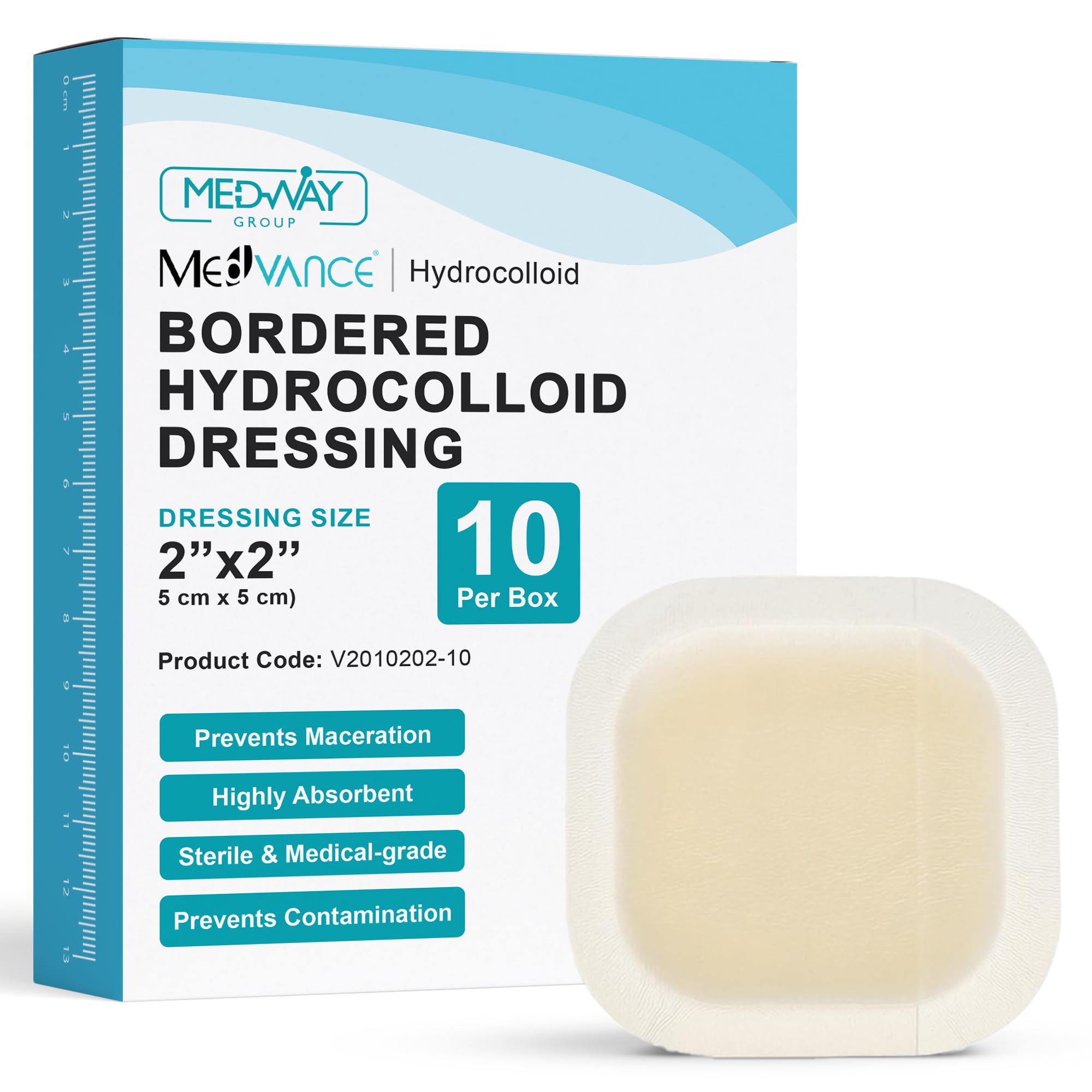 hydrocolloid dressing walgreens MedVance Bordered Adhesive Waterproof, 2