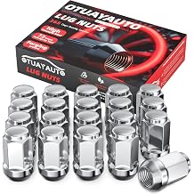 OTUAYAUTO 1/2-20 Lug Nuts - Replacement for 1990-2019 Ford Explorer, 2006-2014 Edge, 1982-2012 Ranger, 1964-1979/1994-2014 Mustang, Cone Seat, 19mm Hex, 20PCS Chrome Closed End Bulge Acorn Lug Nut
