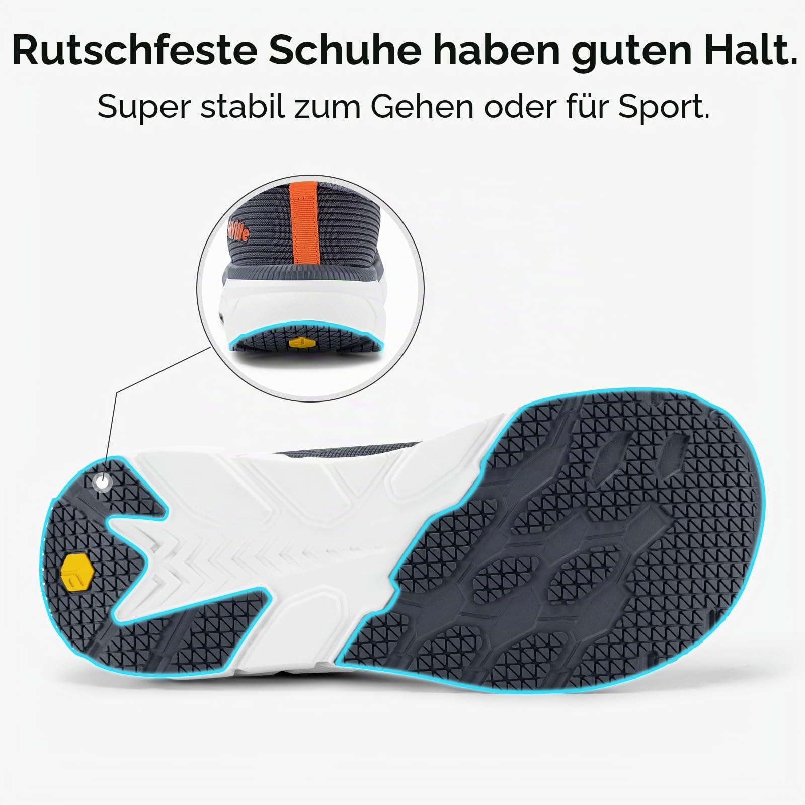 FitVille Extra Weite Laufschuhe Herren Joggingschuhe Gedämpft Sportschuhe Atmungsaktiv Turnschuhe Tennis Fitness Jogging Walkingschuhe