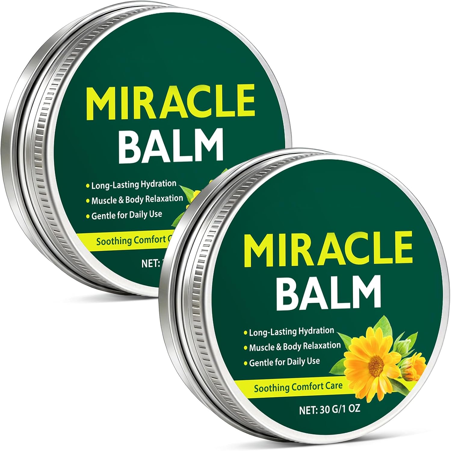 Miracle Massage Balm for Legs & Body, Soothing Care for Swollen Legs, Daily Discomfort & Muscle Tension, Arnica & Calendula Body Balm, Non-Greasy, Portable for Travel & Work (1 Pack) (2)
