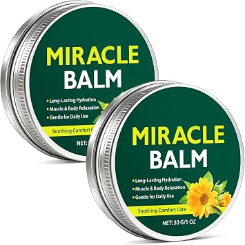 Miracle Balm, 2 Pack Natural Ingredients, Relaxed and Comfortable, Miracle Balm for Legs, Arms, Back
