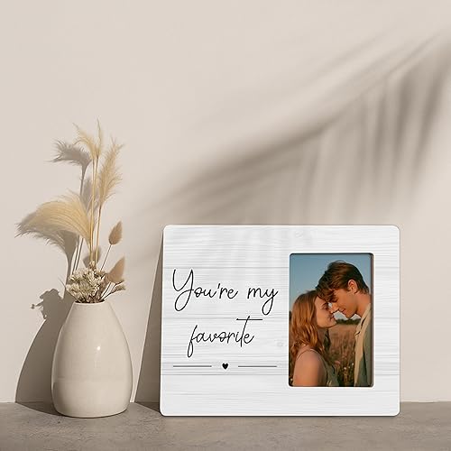 Miniatura 3 de DIMSEOIUS Sole Mate - Marco de fotos de regalo para pareja, novio y novia, marco de fotos You Are My Favorite para fotos de 4 x 6 pulgadas
