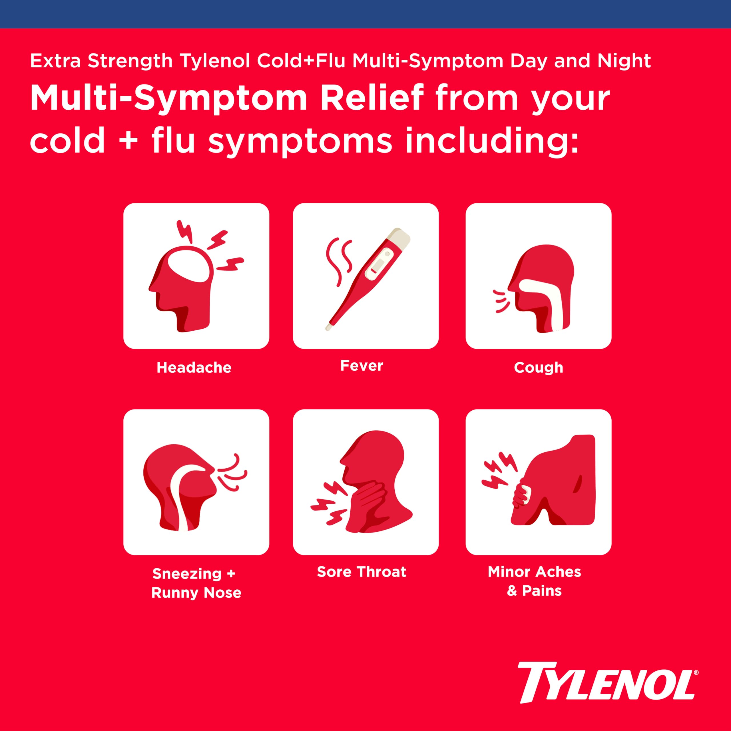 Tylenol Extra Strength Cold + Flu Multi-Symptom Relief Liquid, 2 x 8 fl oz — Amazon image 3