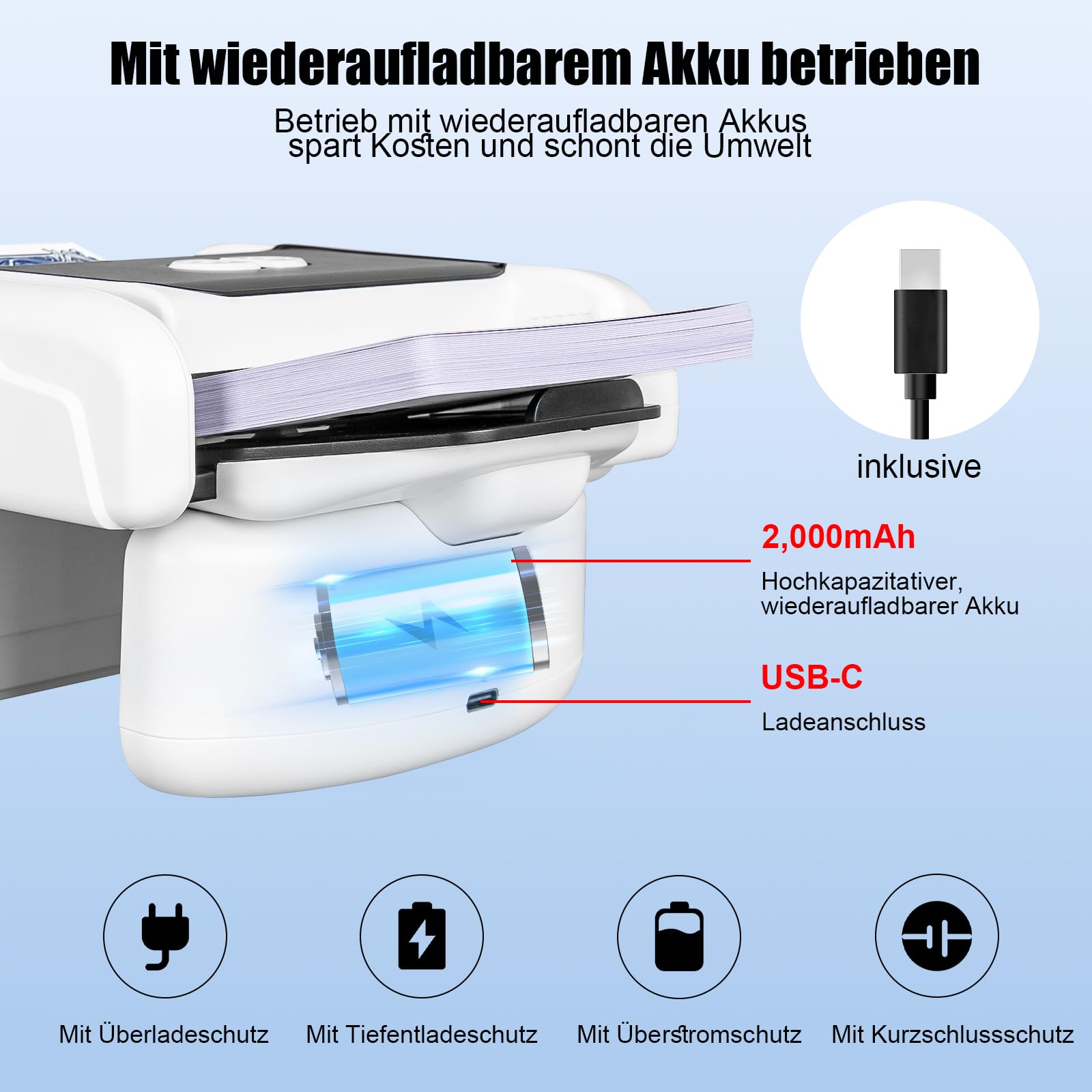 BEE&FLOWER Mischia Carte Automatico - Elettrico, Ricaricabile, Portatile e Silenzioso, Compatibile con 1–2 mazzi Standard Come Poker, Blackjack e Altri Giochi di Carte