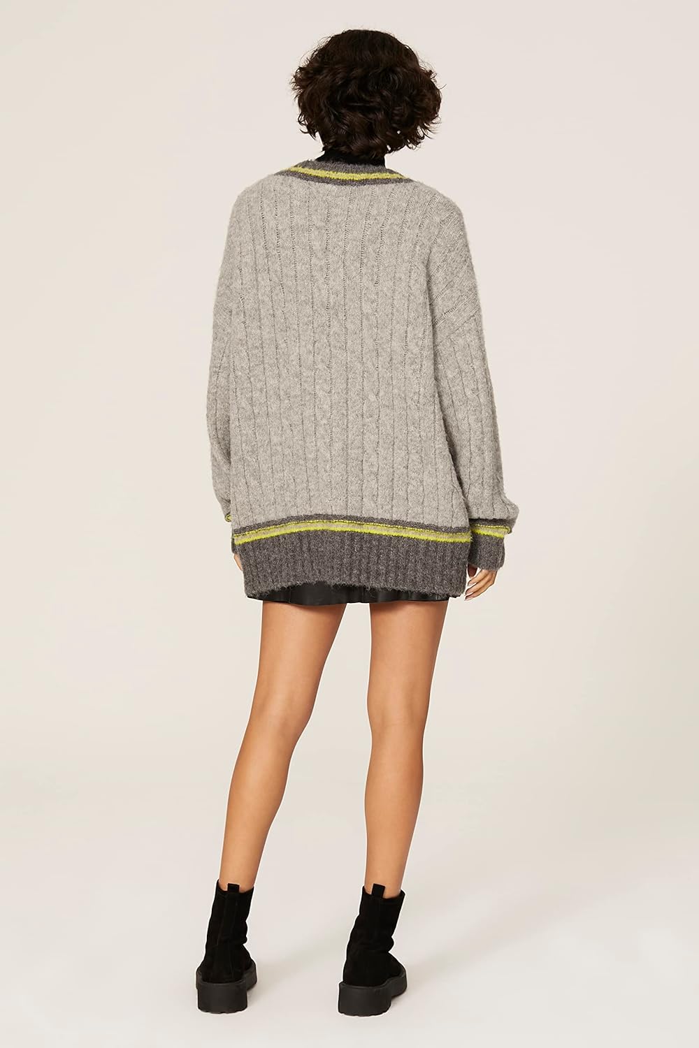 Line + Dot Rent The Runway Pre-Loved Mckenzie Striped Cardigan - Image 4