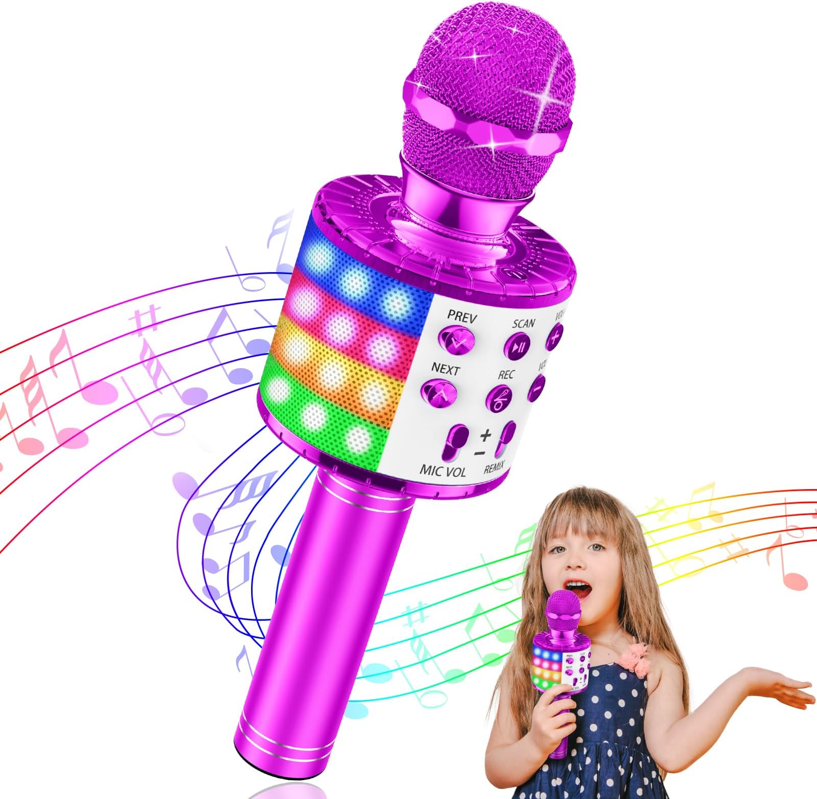 mädchen spielzeug ab 10 jahren Mädchen Geschenk 4 5 6 7 8 9 10 11 Jahre, Karaoke Mikrofon Kinder