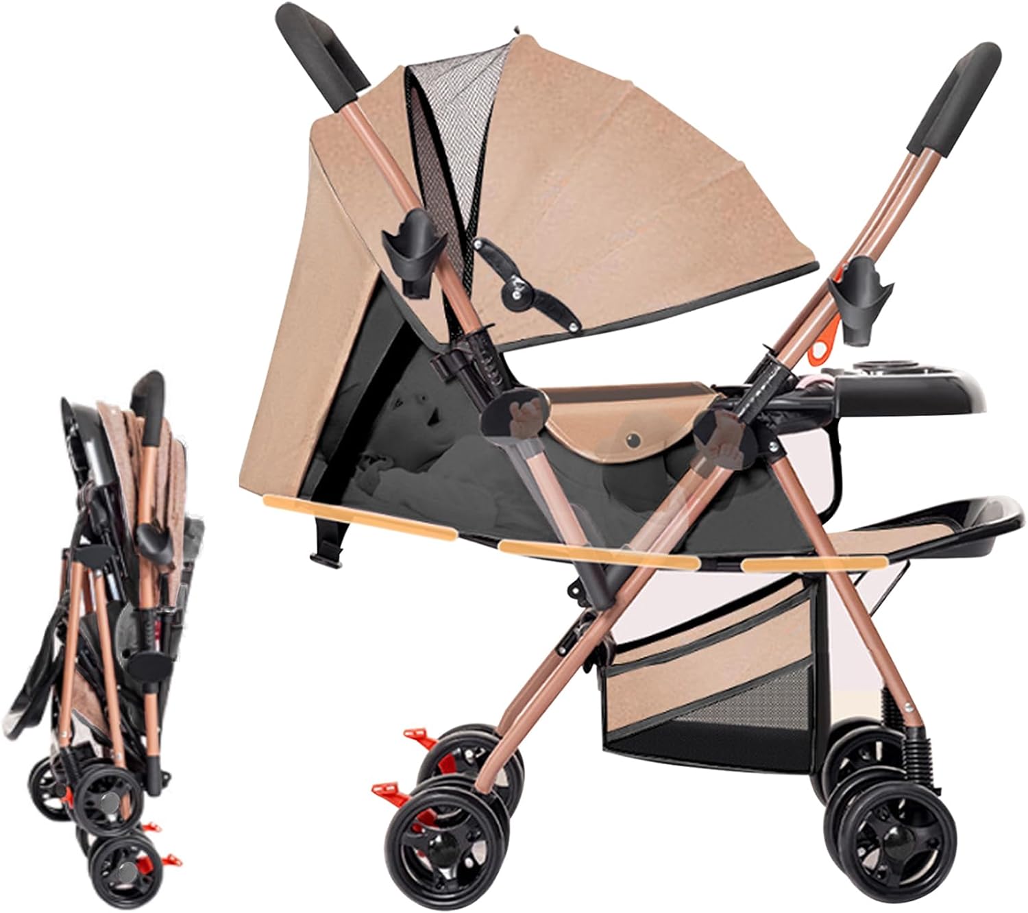 Two-Way Foldable Lightweight Stroller,...
