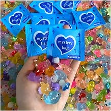Mini Glow In The Dark Animal Resin Models, Resin Animals Mystery Bags, Individually Wrapped Blind Bags Tiny Animal Figurines, Collectible Mini Animals For Fairy Garden, DIY Crafts (50, animals)