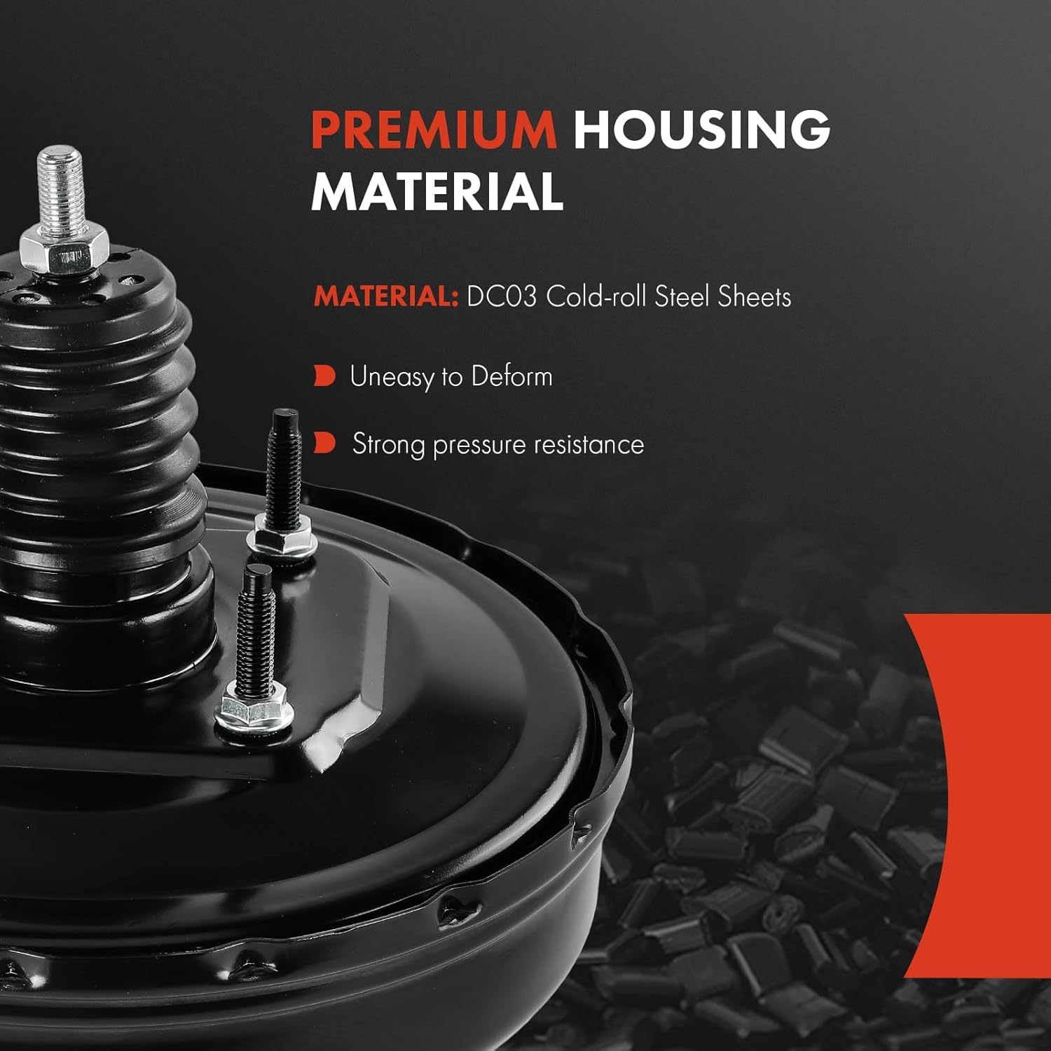 A-Premium Vacuum Power Brake Booster Compatible with Select Toyota & Scion Models - Echo 2000-2004, xA 2004-2006, 1.5L - Replace# 4461052330, 4461052331