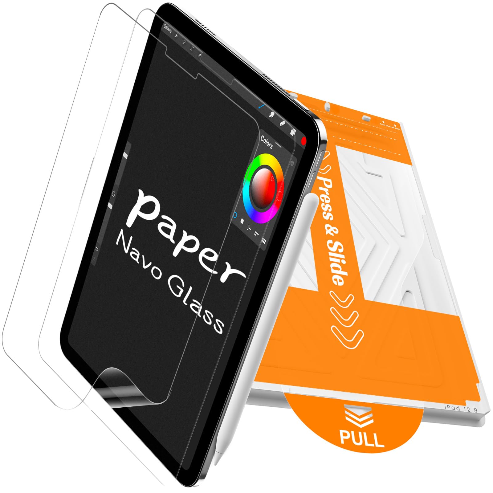 PandaShield 2-Pack Paper-Feel Screen Protector for iPad Pro 12.9 6th-3rdGen