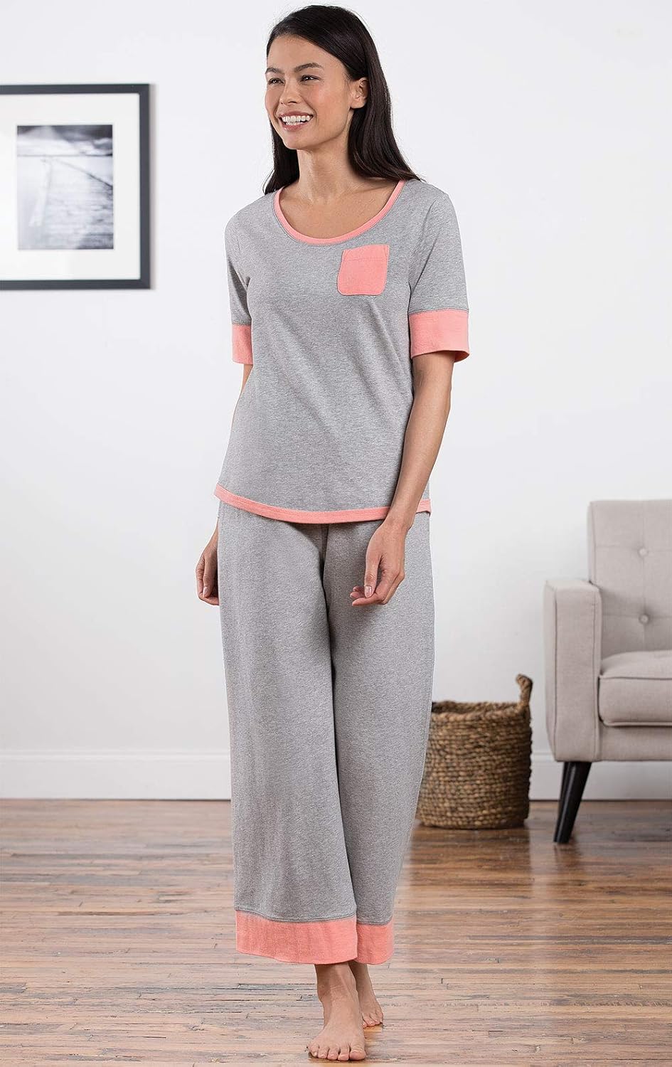 PajamaGram womens Pajamagram Cotton Pajamas Women Cozy - Image 2