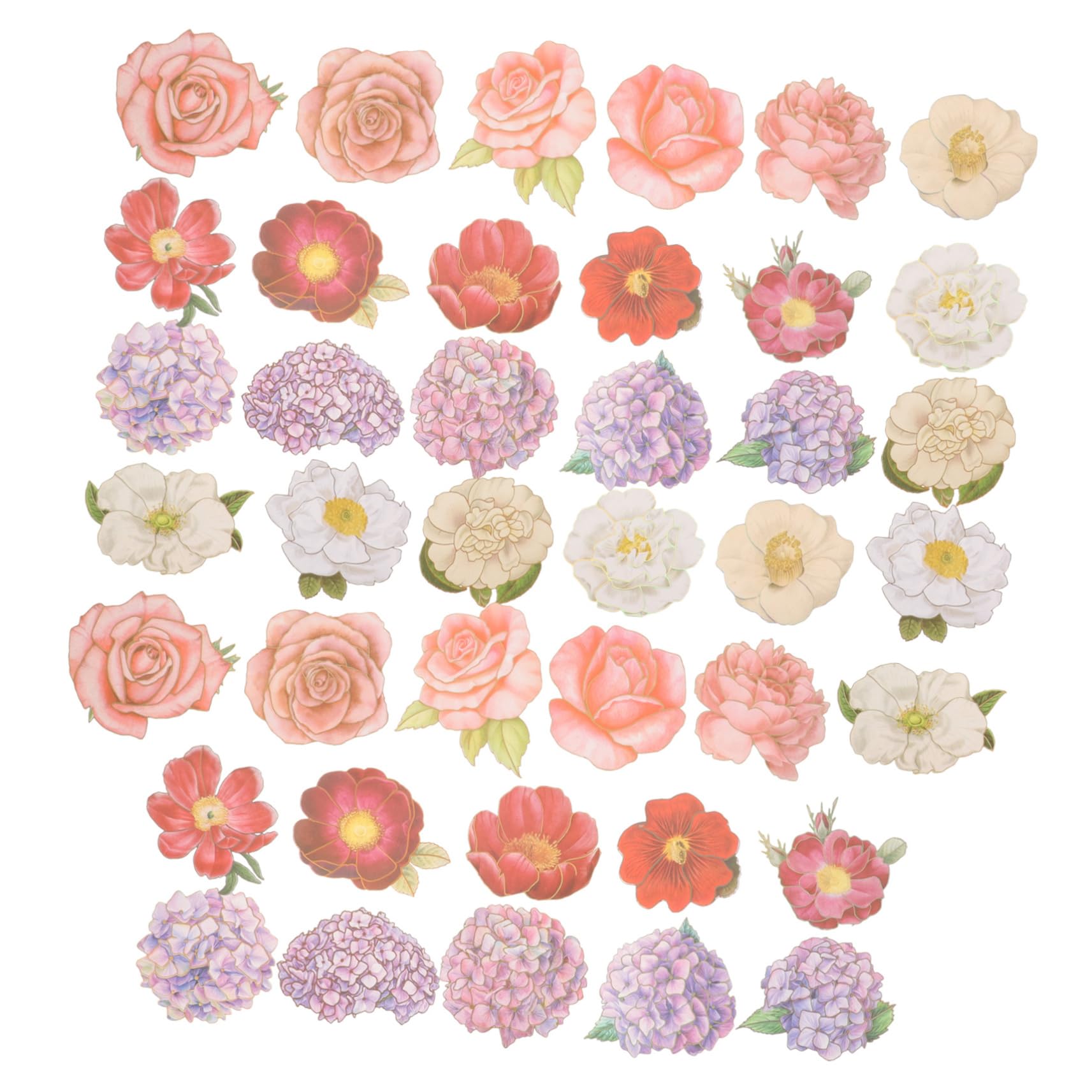 200 Feuilles autocollants floraux postite pour livre gommettes livre décalcomanies de scrapbooking stickers muraux fleurs décor végétal etiquette autocollante autocollant de fleur