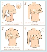 Vista 7 de 2 pares de cubiertas de silicona para pezones, reutilizables, pétalos de pecho, adhesivo invisible, brasier sin espalda
