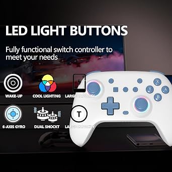 SZYUYU Switch Controller for Nintendo Switch, Switch Pro/OLED/Lite/PC