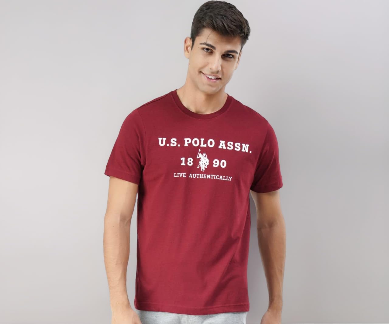 Men's Cotton Regular Fit Comfort Fit Brand Print I683 T-Shirt - Pack of 1