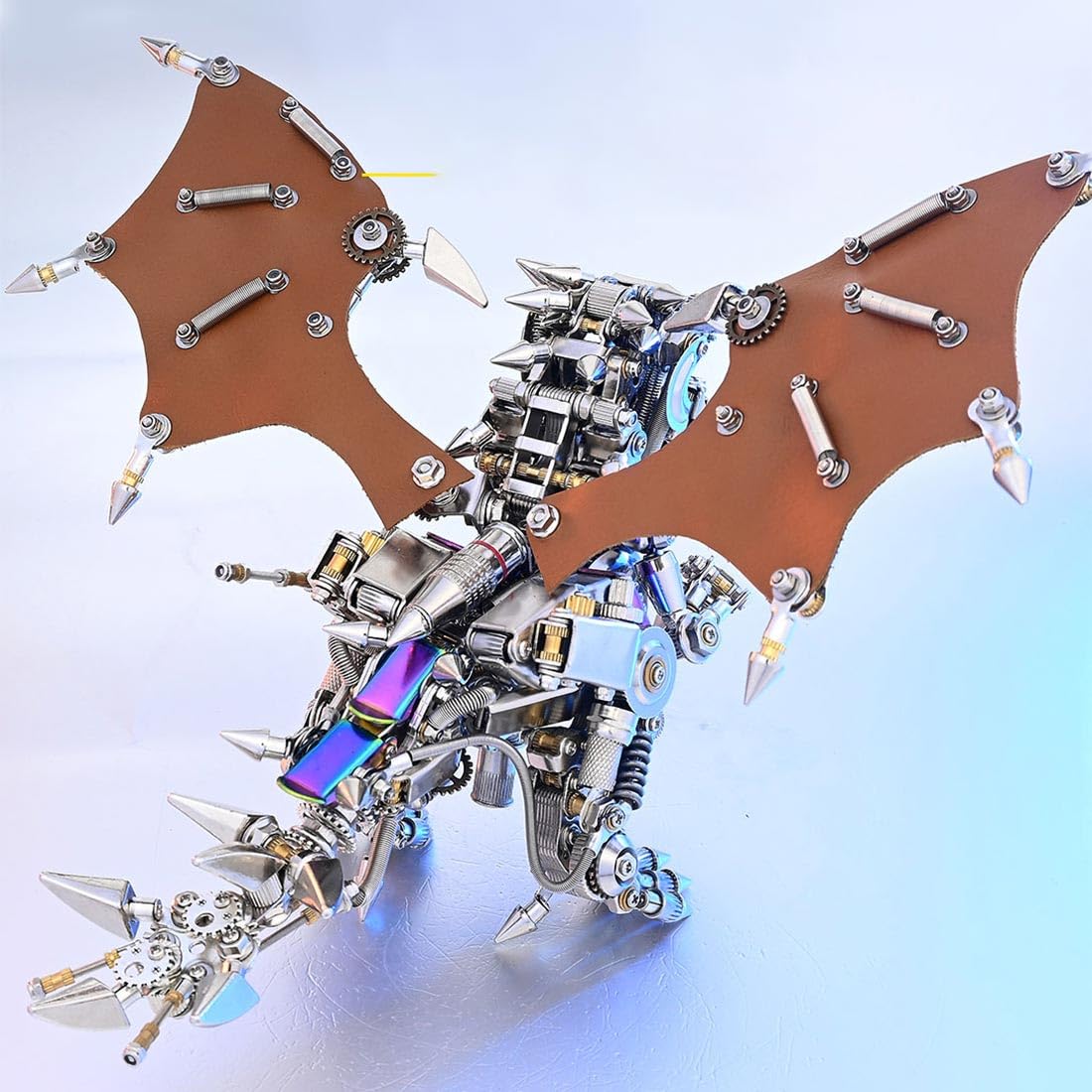 Metalowe puzzle 3D dla dorosłych, mechaniczny dinozaur, metalowy model, zestawy do zbudowania z narzędziami, steampunk, zwierzę, smok, loong, rękodzieło, Boże Narodzenie, dekoracja domu