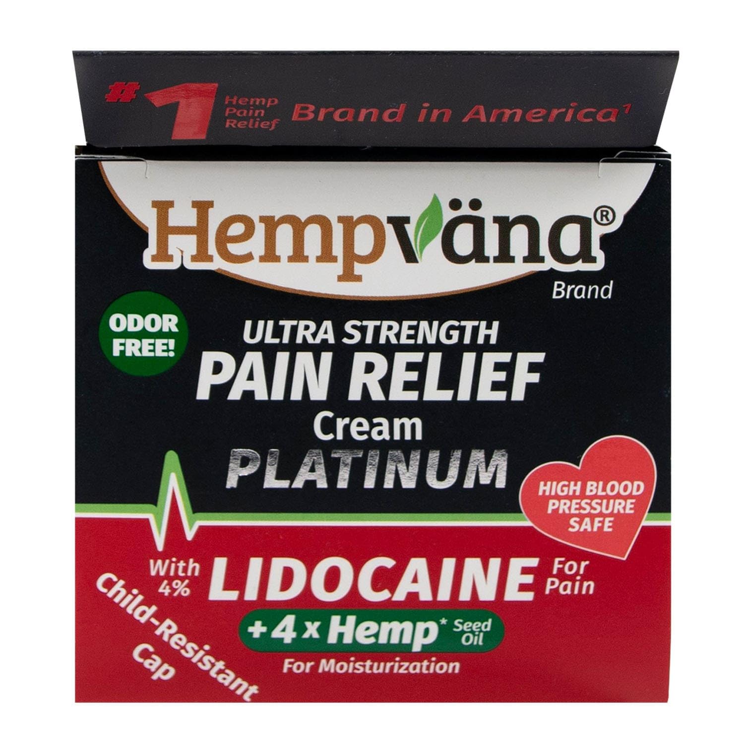 Hempvana Platinum Lidocaine Ultra-Strength Relief Cream, 4X Hemp, Numbs Aggravated Nerves, Long-Lasting Relief for Back, Knees, Shoulders & More. AS SEEN ON TV. Odor-Free, Non-Greasy. Works Fast — Amazon image 8