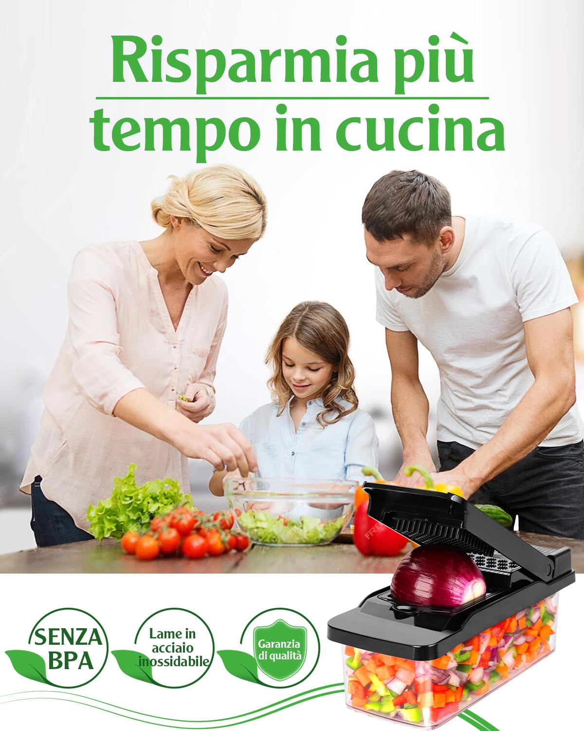 Mandolina per Verdure Professionale,Affettaverdure e Mandolini da Cucina Manuale Multifunzione,Lame Affilate Intercambiabili in Acciaio inox,Tagliare Verdure e grattugiare,nero.
