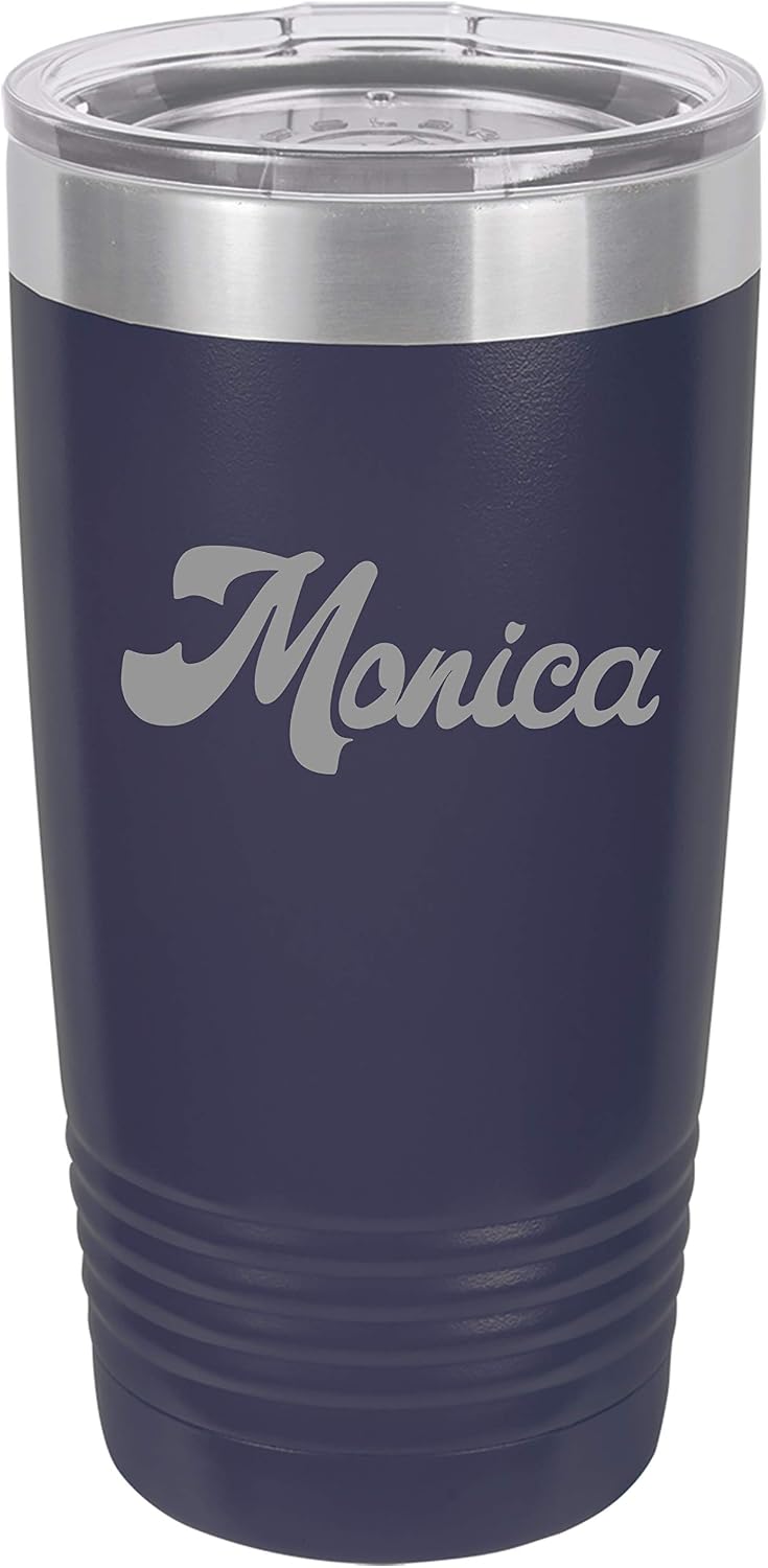 Personalized Name Double wall vacuum insulated tumbler 20 or 30 ounce (30 ounce, Pink)