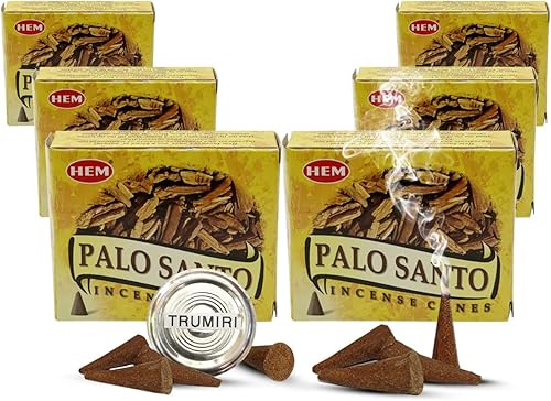 Vista 109 de TRUMIRI Paquete de soporte para cono de incienso con dobladillo de conos de incienso de copal, paquete de 6 (aproximadamente 60 conos)