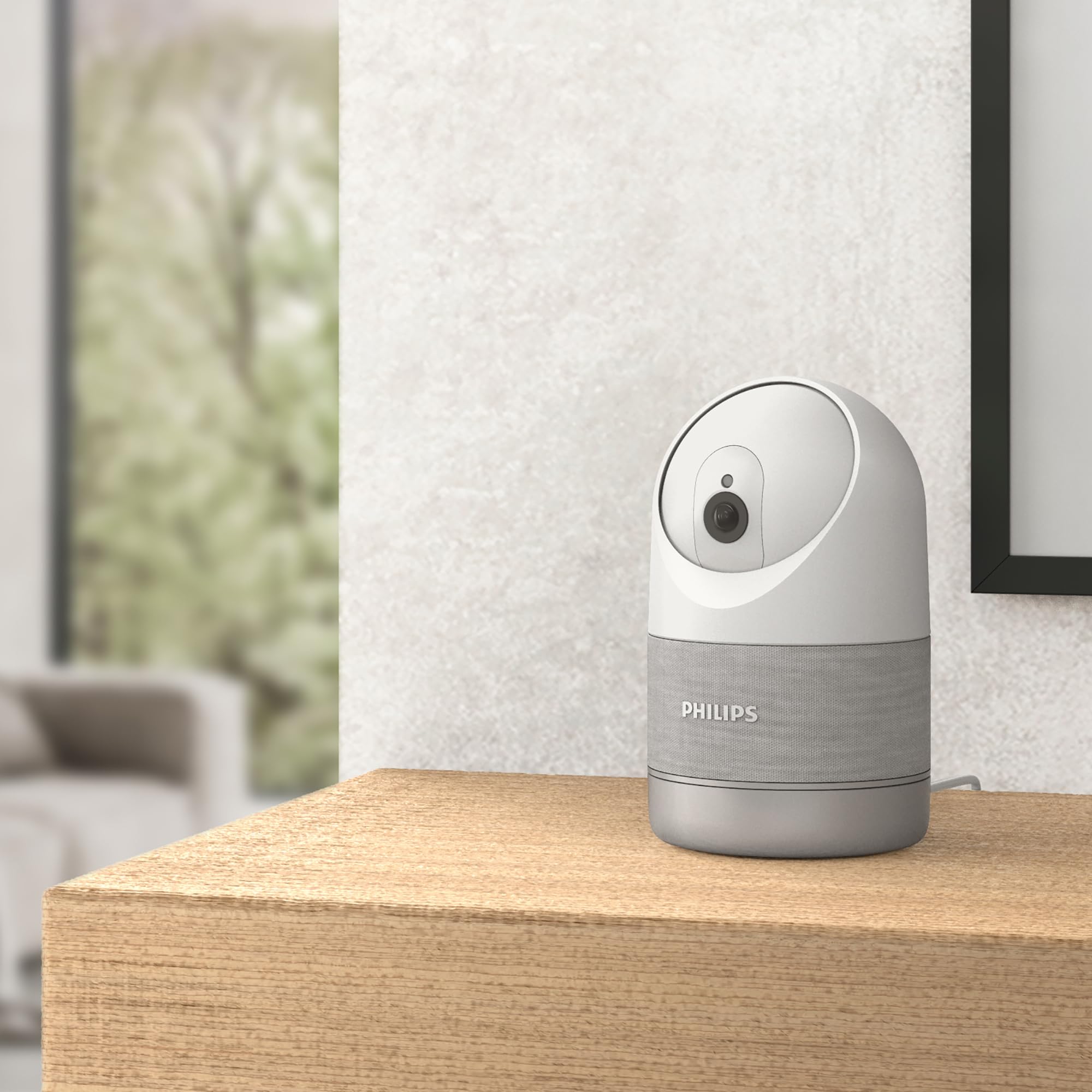 PHILIPS WelcomeEye Look Caméra Intérieure 2K Motorisée Auto-Tracking