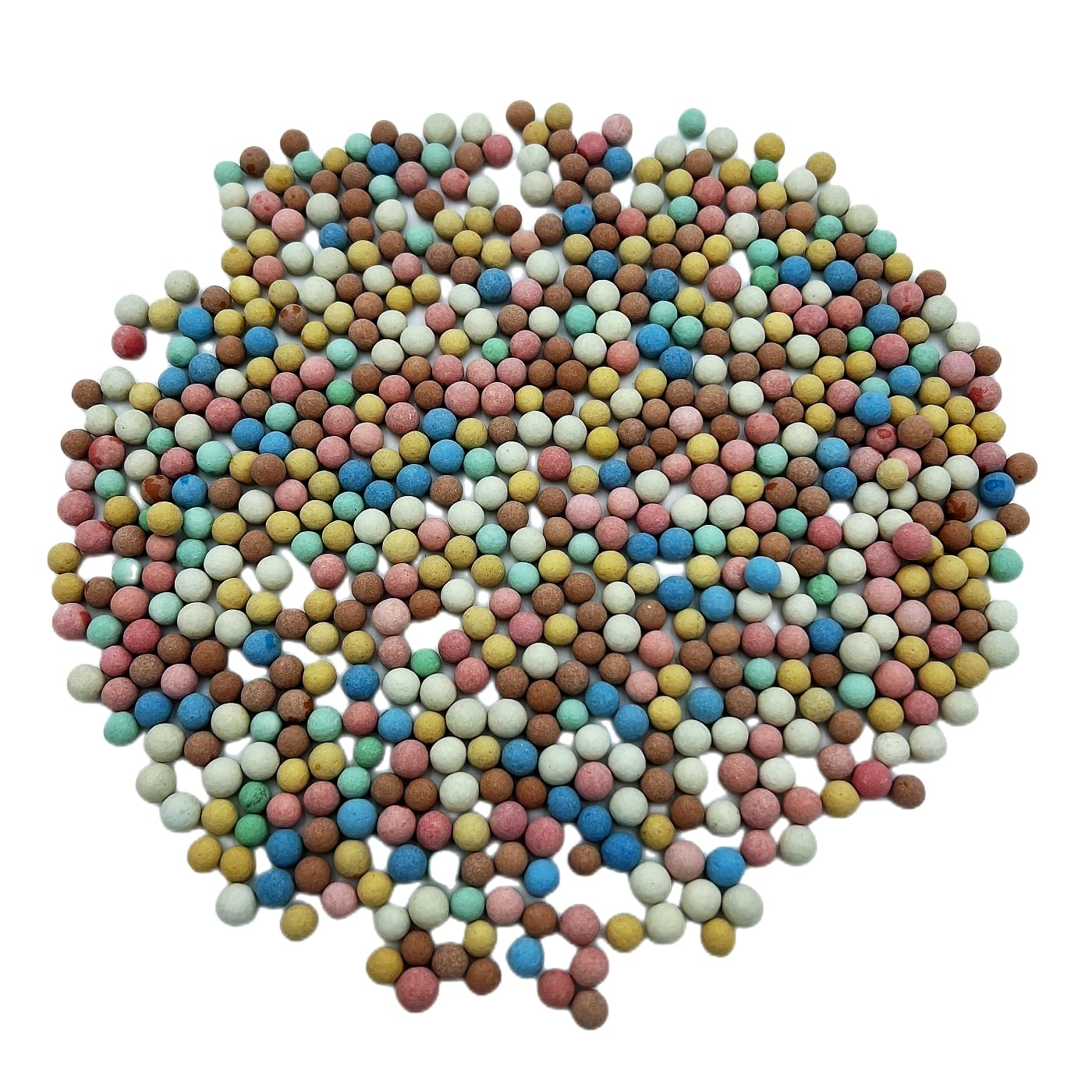 2.2lbs Muiti-Color Hydroponics Clay Pebbles, Upgraded 6mm-8mm Mix Hydro Ceramsite Balls, Horticultural Plant Decorative Rocks for Aquaponics, Drainage Water, Purification, Cultivation