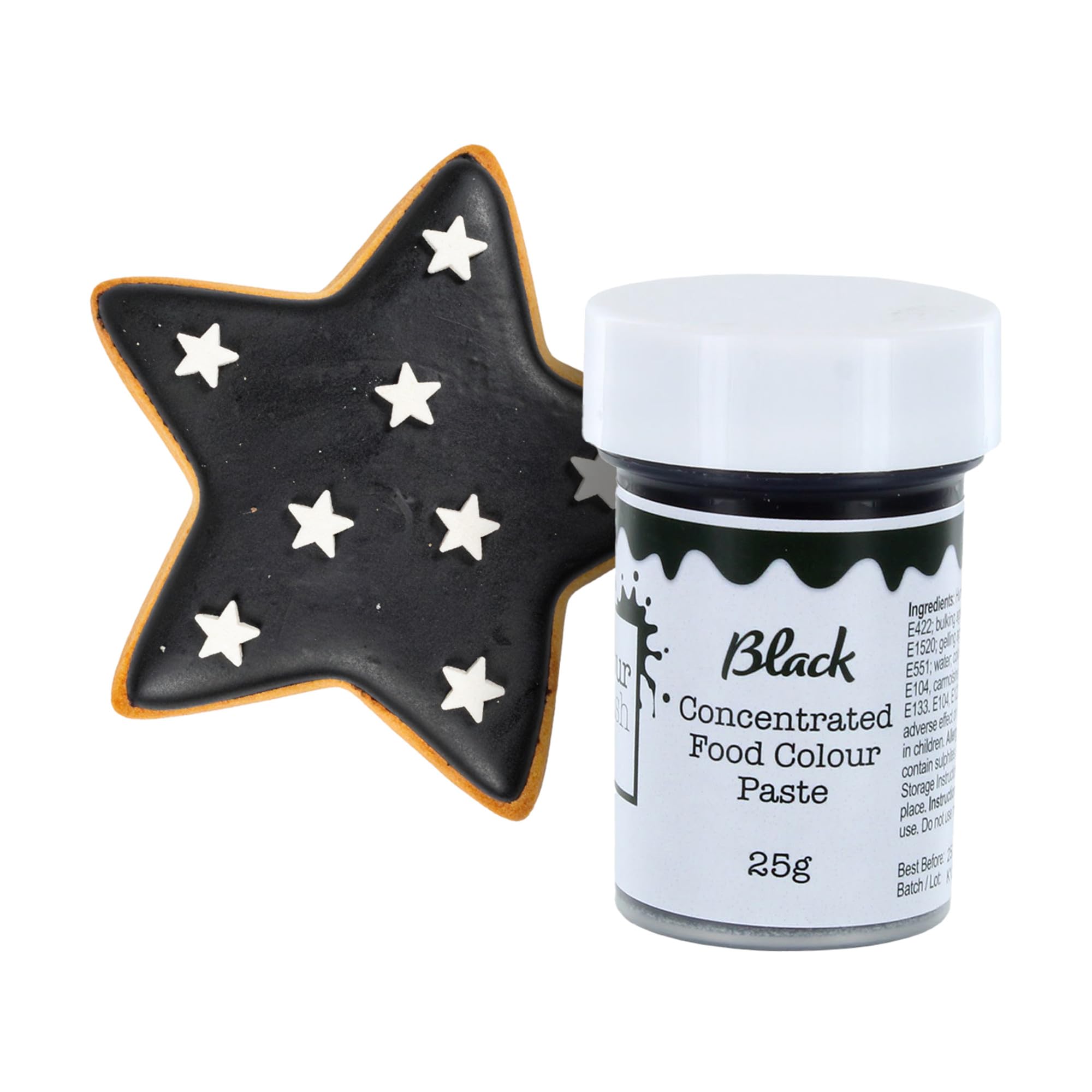 Concentrated Food Colouring Paste | Black | Vibrant Edible Colour For Baking, Colours Fondant, Buttercream, Cake Mix - 25g