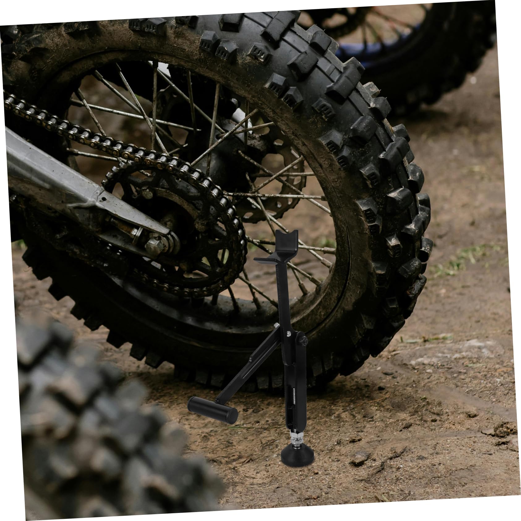 PRETYZOOM Soporte Elevador de Ruedas para Motocicletas, Herramienta de Mantenimiento para Motos Mecanismo de Elevación y Transporte Fácil