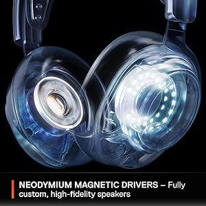 SteelSeries Arctis Nova 7P Wireless Multi-Platform Gaming Headset Neodymium Magnetic Drivers 2.4GHz + Bluetooth 38Hr USB-C Battery Gen2 AI Mic PlayStation, PC, Switch, VR, Mobile - White