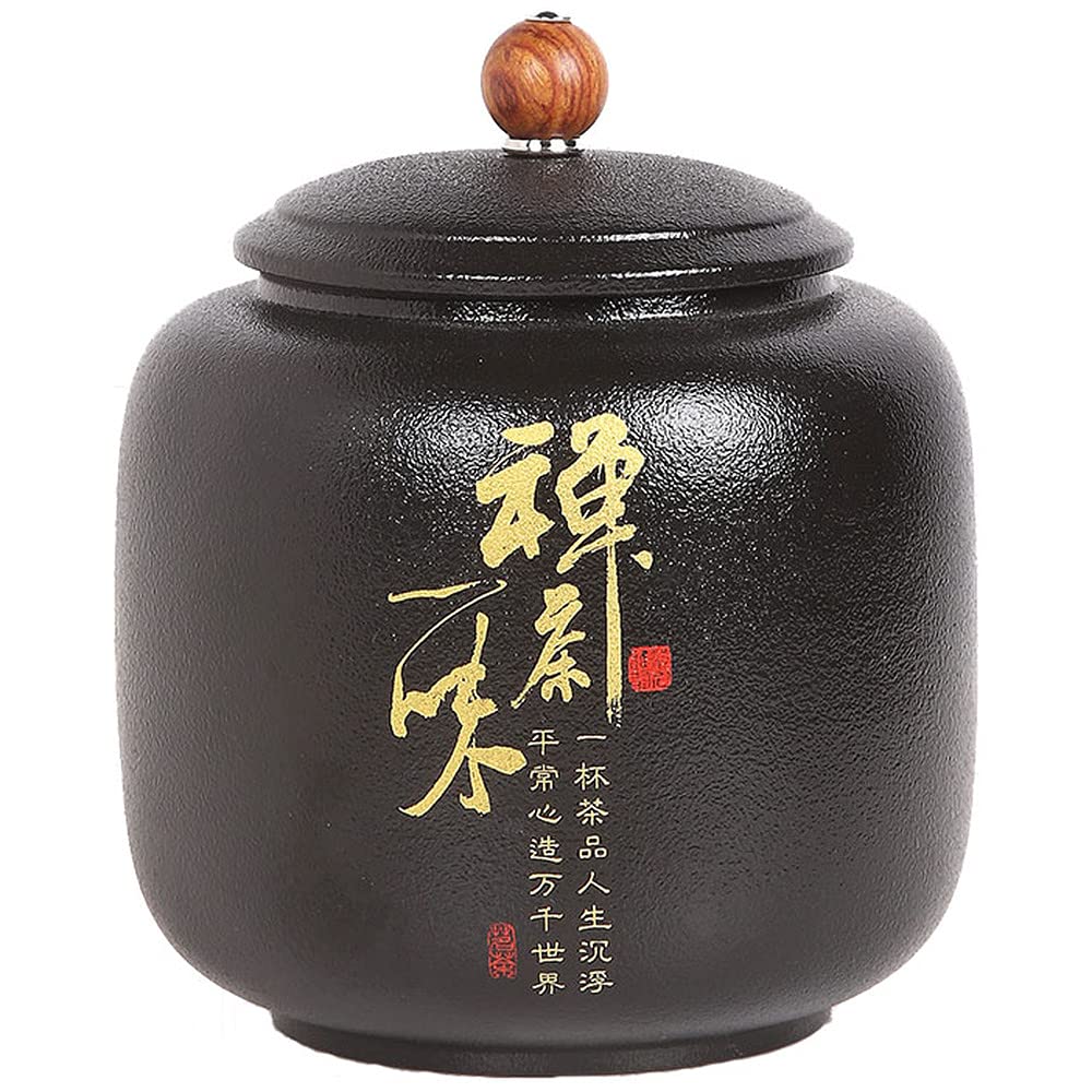 GJGHKLHL sugar pot， Storage Jars, Tea Canister, Chinese Ceramic Jar Portable Sealed Boxes Candy Spice Tank