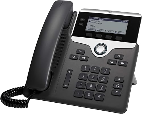 Cisco IP Phone CP-7821-K9 Carbón vegetal, Negro