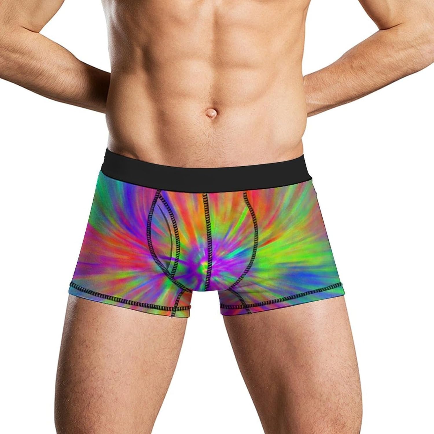 Tye Dye Patterns Men's Boxer Briefs Novelty Underwear Trunks Short Underpants
