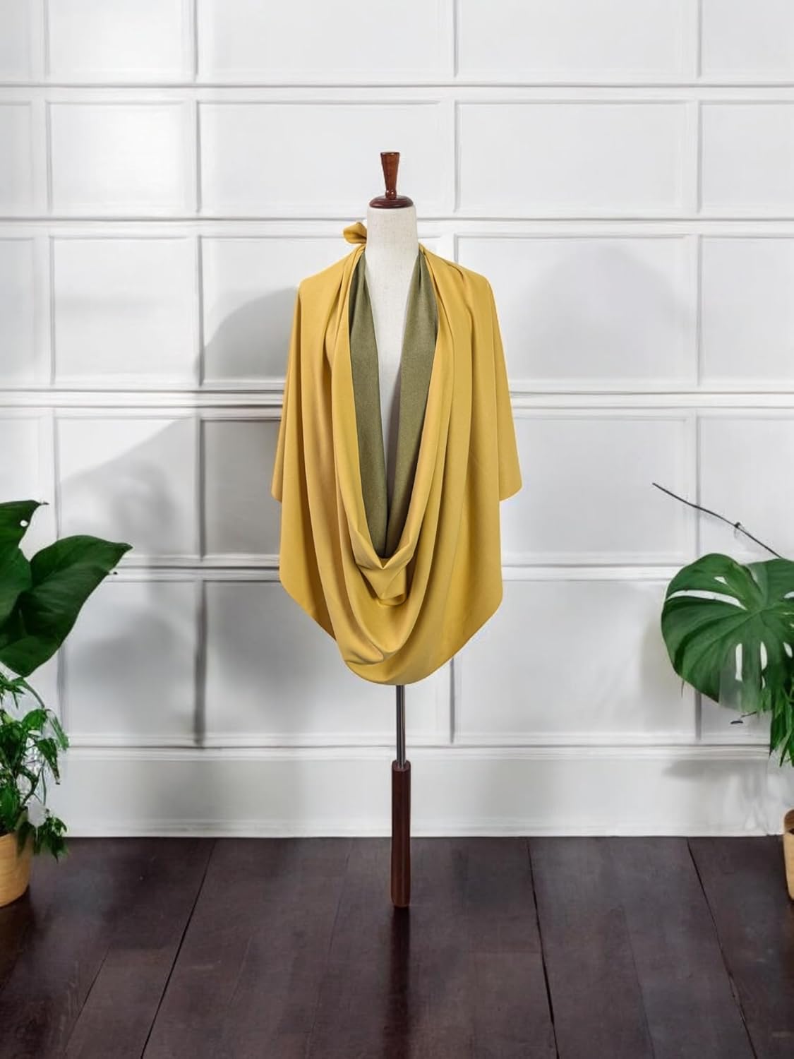 Dual Color Scarf with Cashmere Feel - Image 7