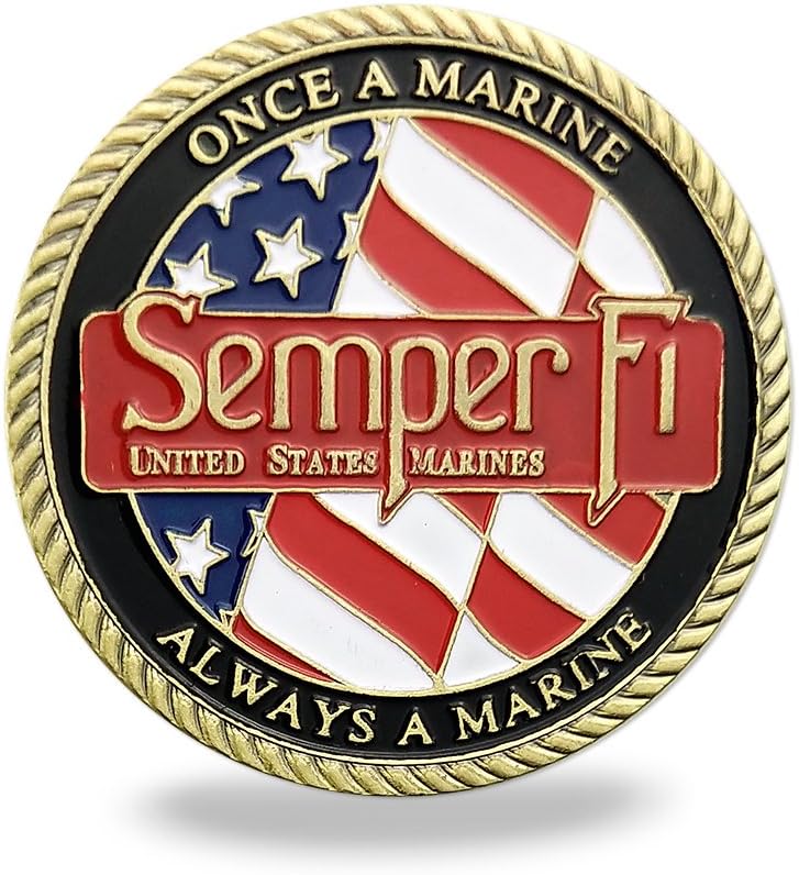 US Marine Corps Challenge Coin Marines Motto Coin