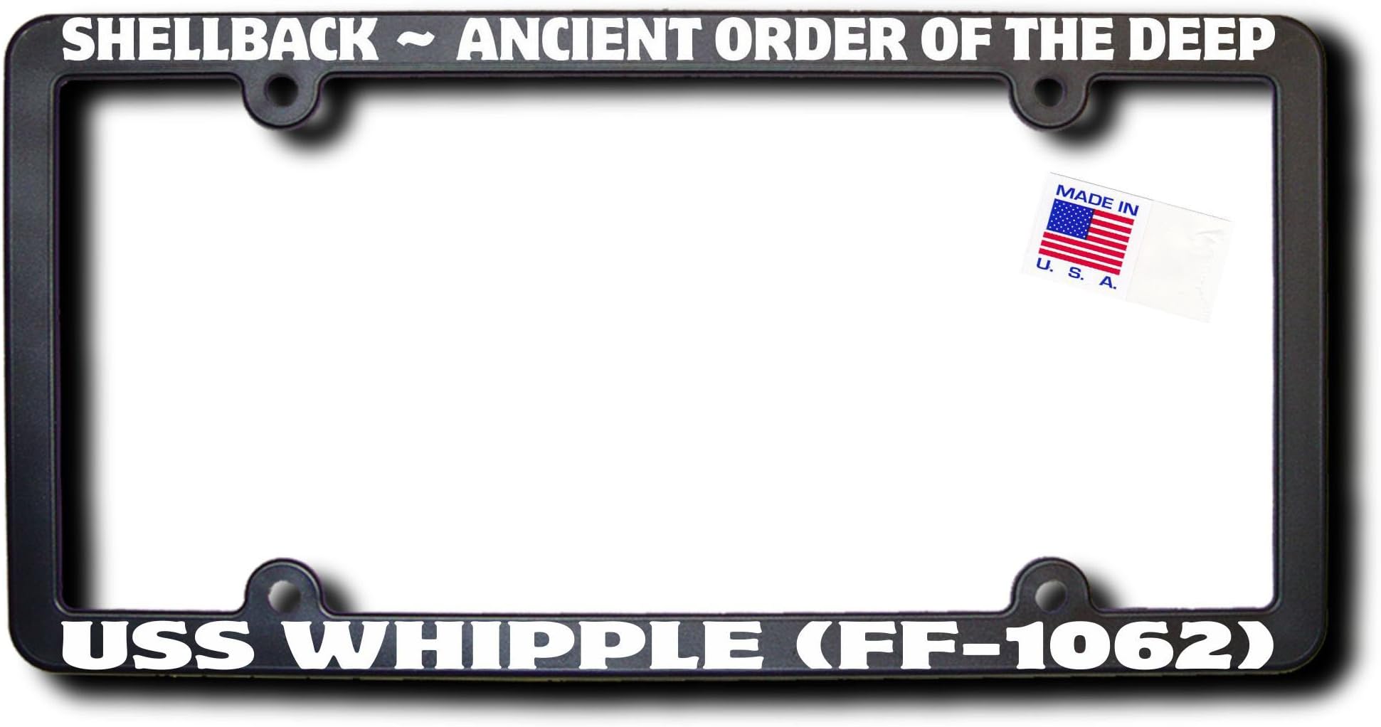 James E. Reid Design Shellback USS WHIPPLE (FF-1062) License Frame