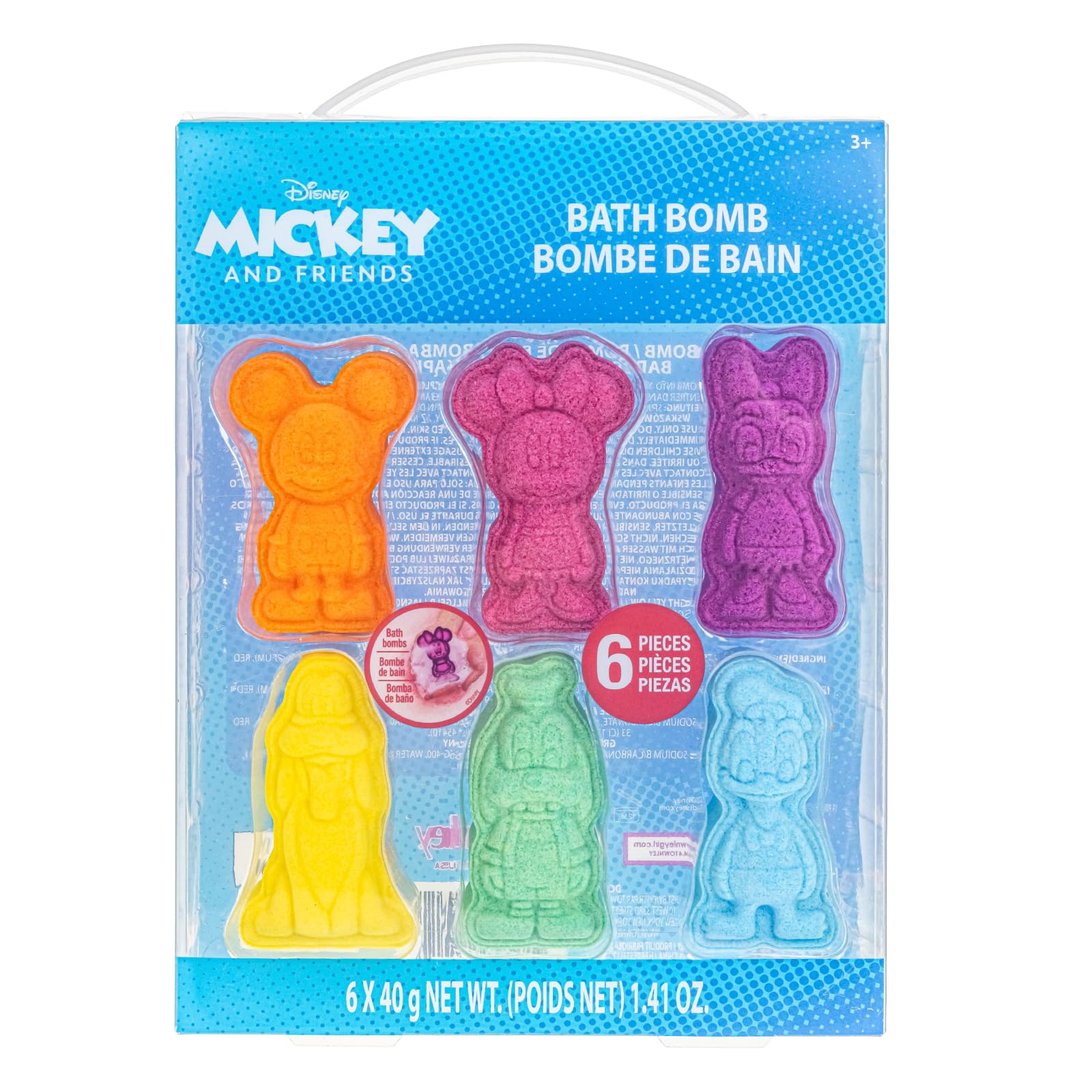 Mickey & Friends Kule do Kąpieli 6 szt Zapach Gumy Prezent