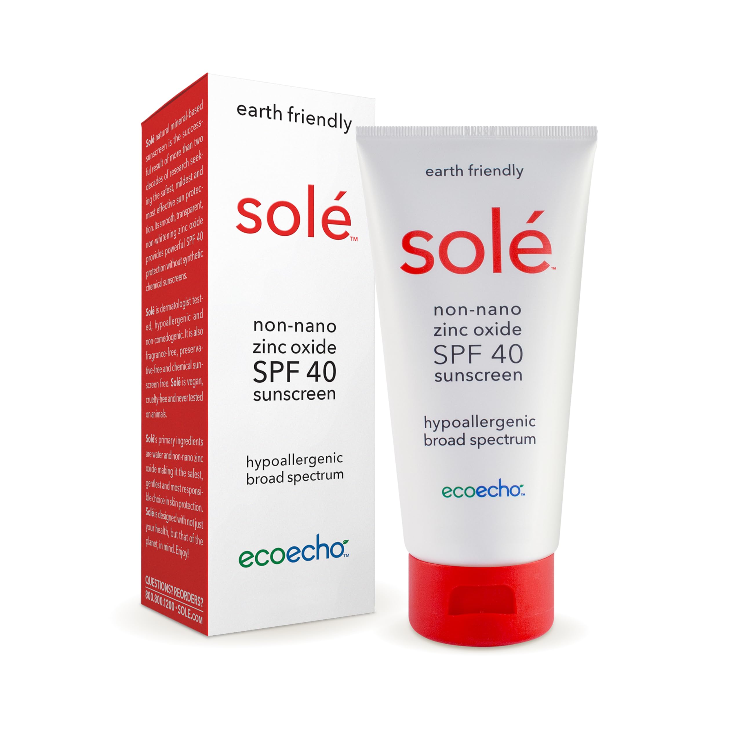 Andrew Lessman Solé Sunscreen SPF 40 2 Ounce Lotion – Natural Mineral-Based Sunscreen. Zinc Oxide, Hypoallergenic, Non-Comedogenic, Powerful SPF 40 Protection. No Synthetic Chemicals. No Additives