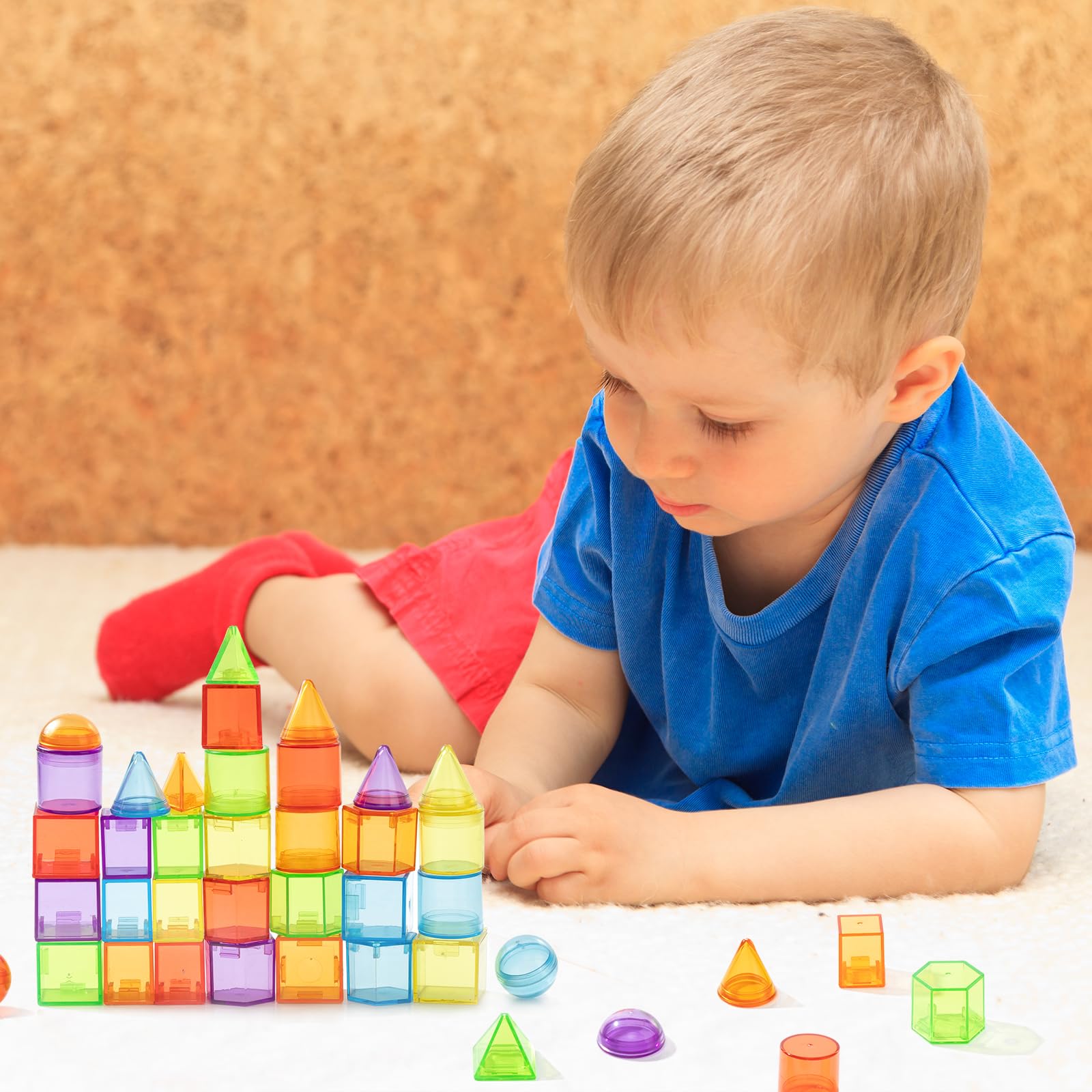 Snapklik.com : Odoorgames 60 Pcs 3D Shapes For Teaching