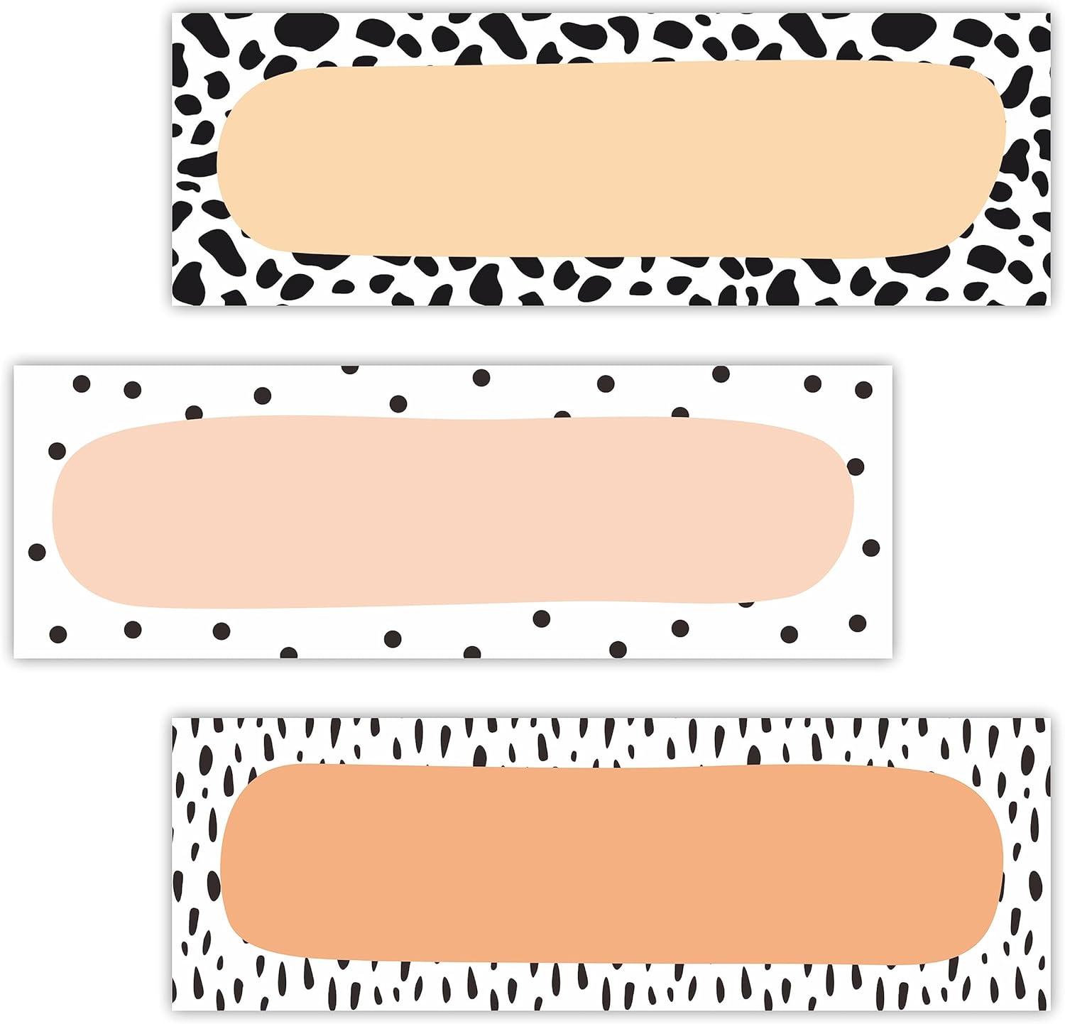 30 Name Tags Labels Minimalism Print Self Adhesive Name