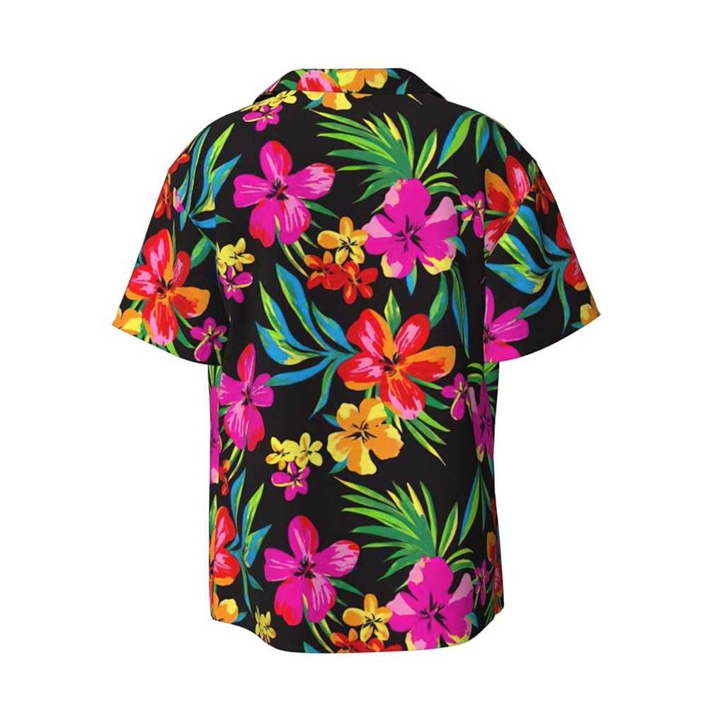 Amazon.com: WXYBMDP Hawaiian Colorful Flower Print Men's