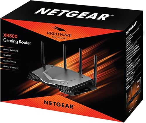 Miniatura 6 de NETGEAR Nighthawk Pro Gaming XR500 Router Wi-Fi con 4 puertos Ethernet y velocidades inalámbricas de hasta 2.6 Gbps, AC2600, optimizado para ping