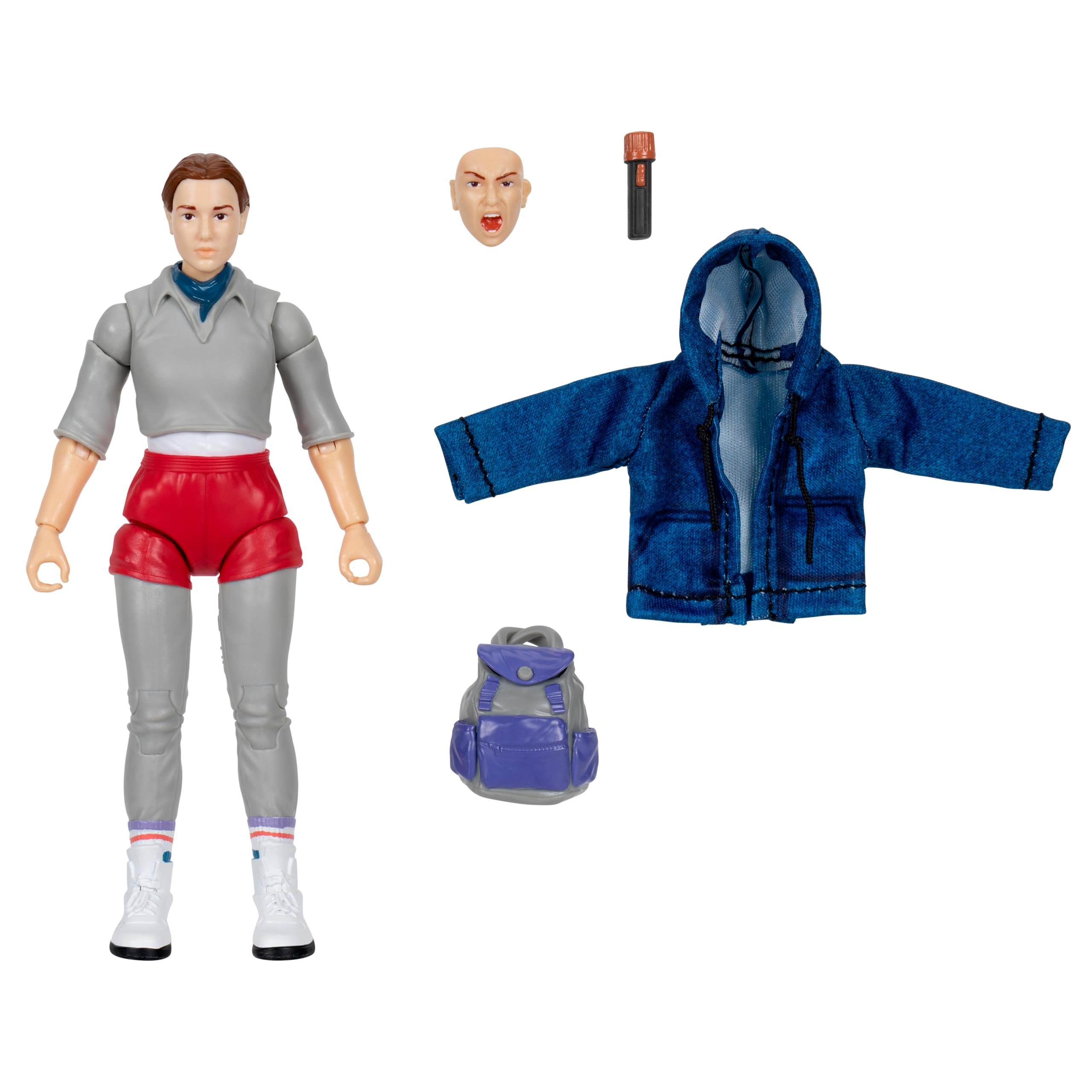 Jazwares Figurine de Collection Monde à l’Envers Eleven Stranger Things – Figurine hautement détaillée de 15 cm avec Jolie Tenue en Tissu Souple et Accessoires Uniques