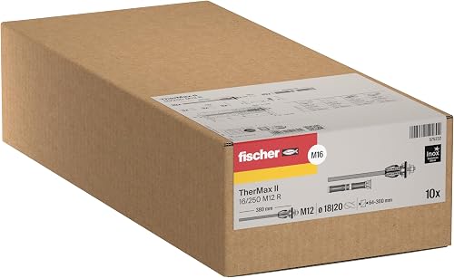 fischer Abstandsmontagesystem TherMax II 16/250 M12 R für WDVS, zur Befestigung 