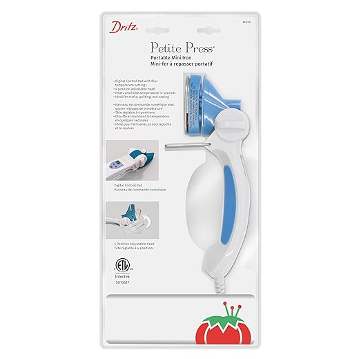 Dritz 29500 Petite Press Portable Mini Iron,White