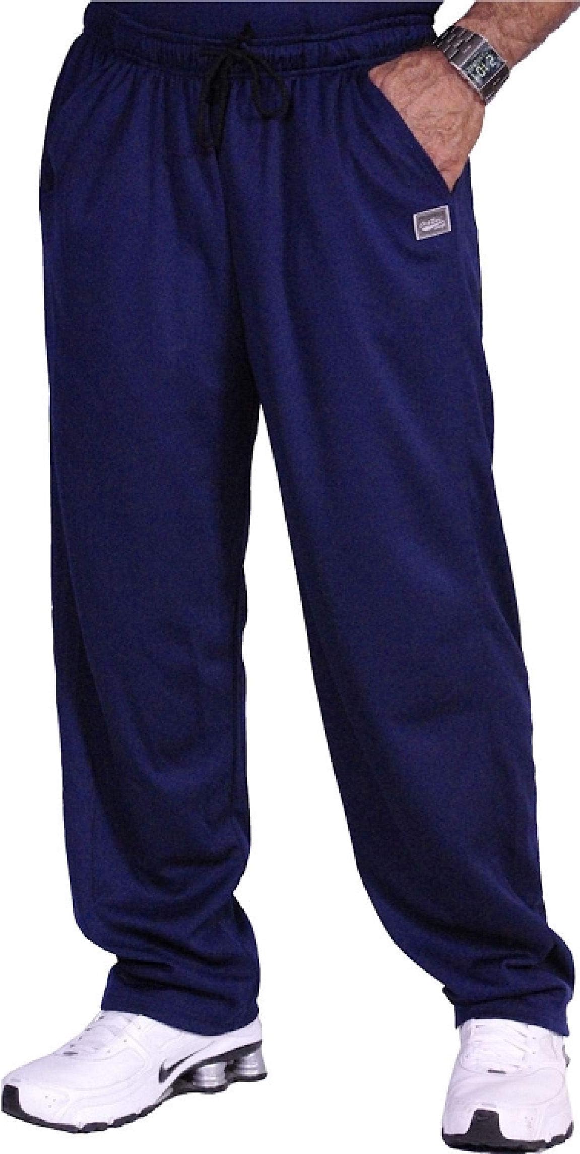 Crazee WearNavy 600mp Loose Fit Microfiber Workout Gym Sweatpants with Two Front Pockets