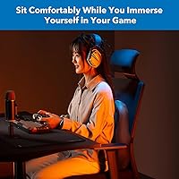 Vista 3 de Mount-It! Cojín para silla de oficina, almohada de apoyo lumbar para silla de oficina, soporte de espalda para trabajo, oficina, juegos con relleno