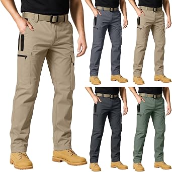 Lightweight Cargo Pants for Men Fishing Baggy Vintage Work Pants Outdoor Breathable Combat Ripstop Hiking Pant