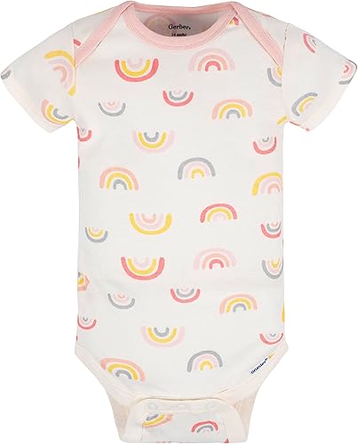 Miniatura 3 de Gerber Onesies Paquete de 8 mamelucos de manga corta para niñas bebés
